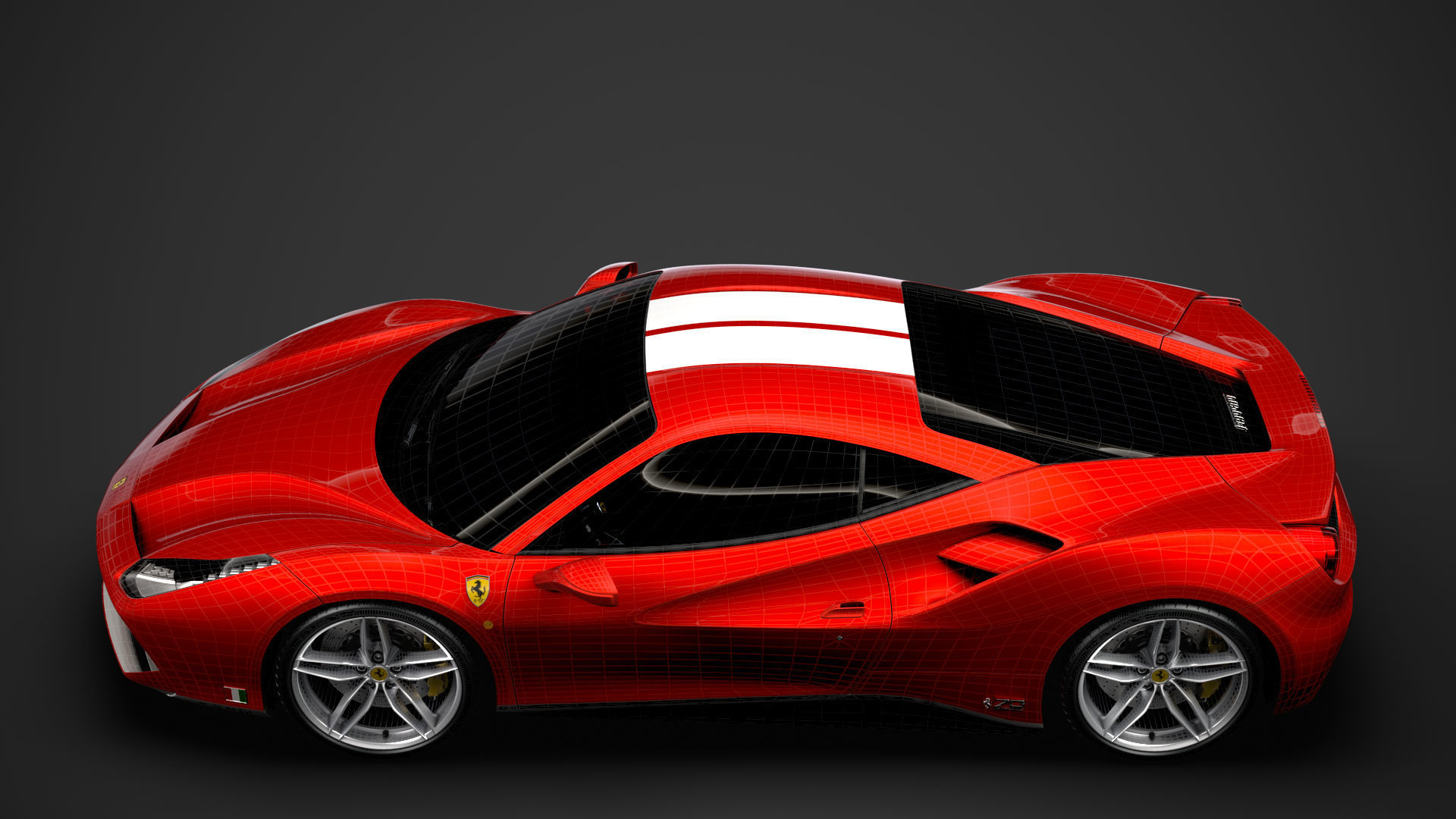 Ferrari 488 GTB The Schumacher 2018 3D model_32