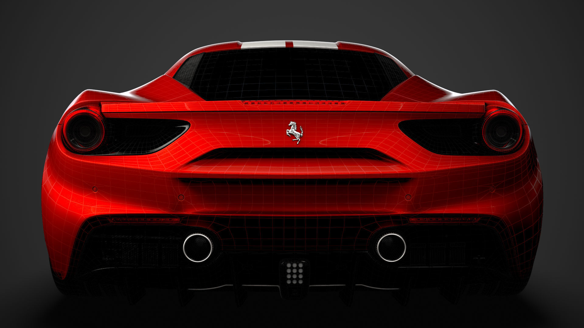 Ferrari 488 GTB The Schumacher 2018 3D model_41