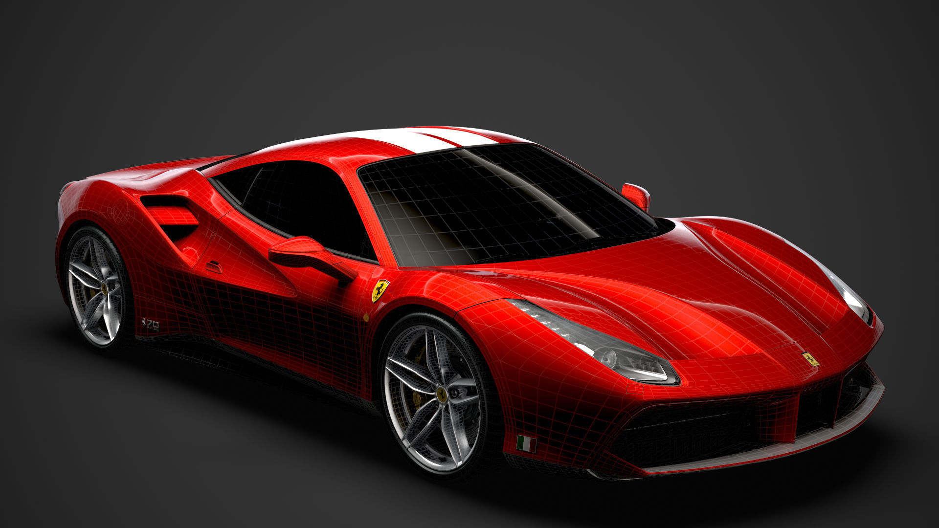 Ferrari 488 GTB The Schumacher 2018 3D model_28