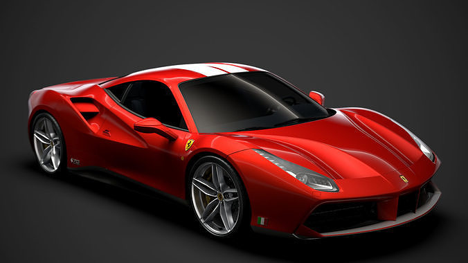 Ferrari 488 GTB The Schumacher 2018 3D model