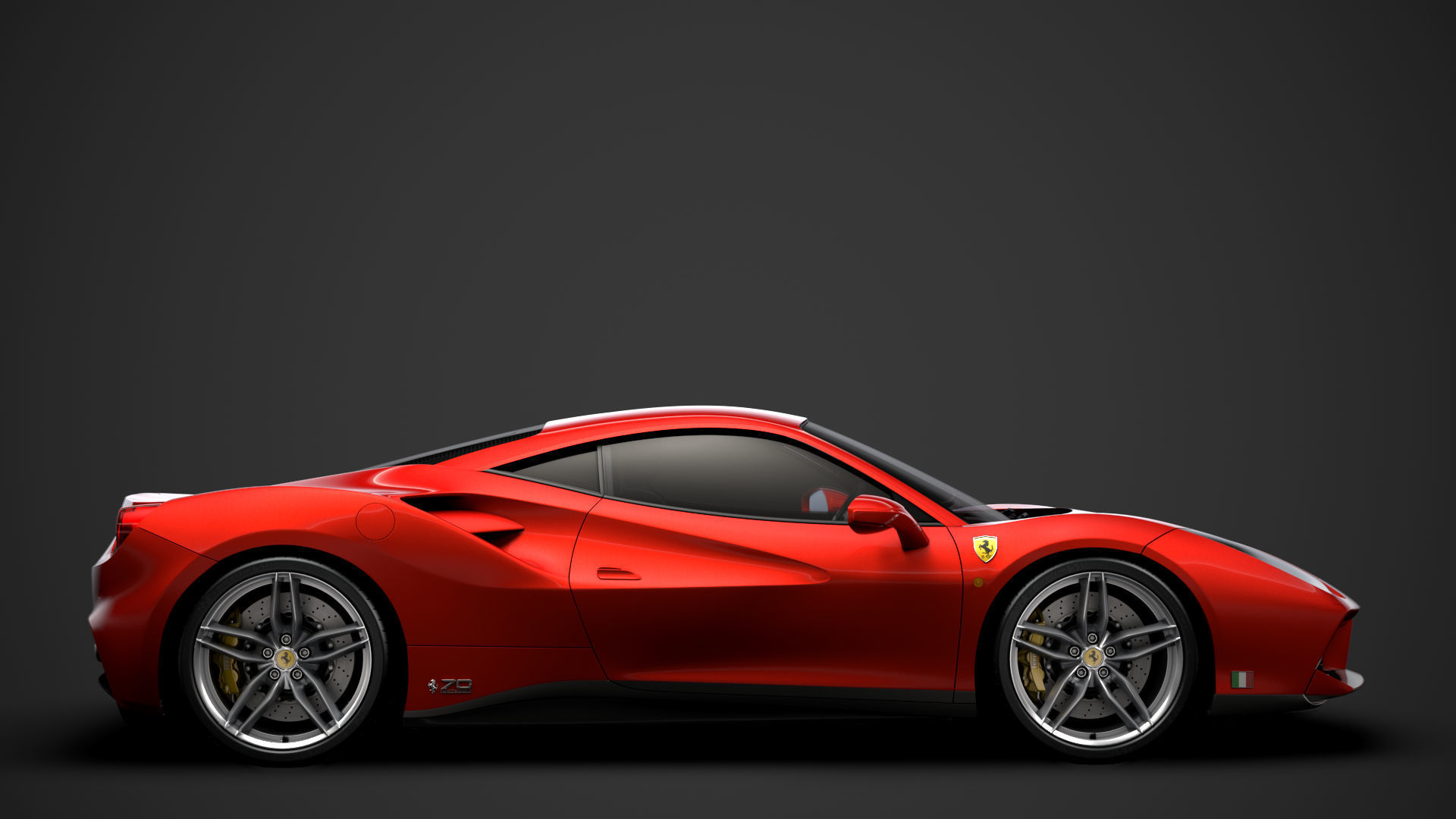 Ferrari 488 GTB The Schumacher 2018 3D model_1