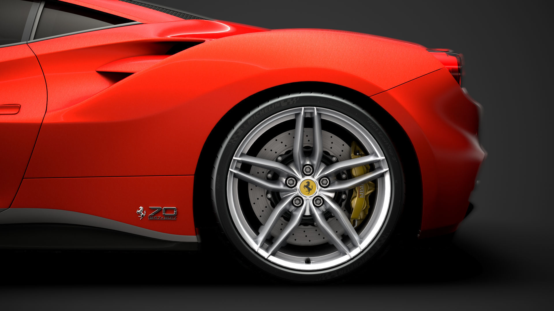 Ferrari 488 GTB The Schumacher 2018 3D model_7