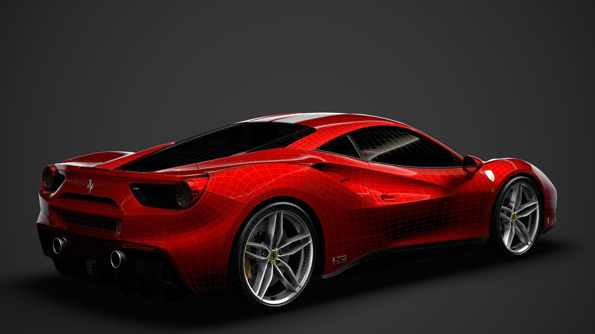 Ferrari 488 GTB The Schumacher 2018 3D model_30
