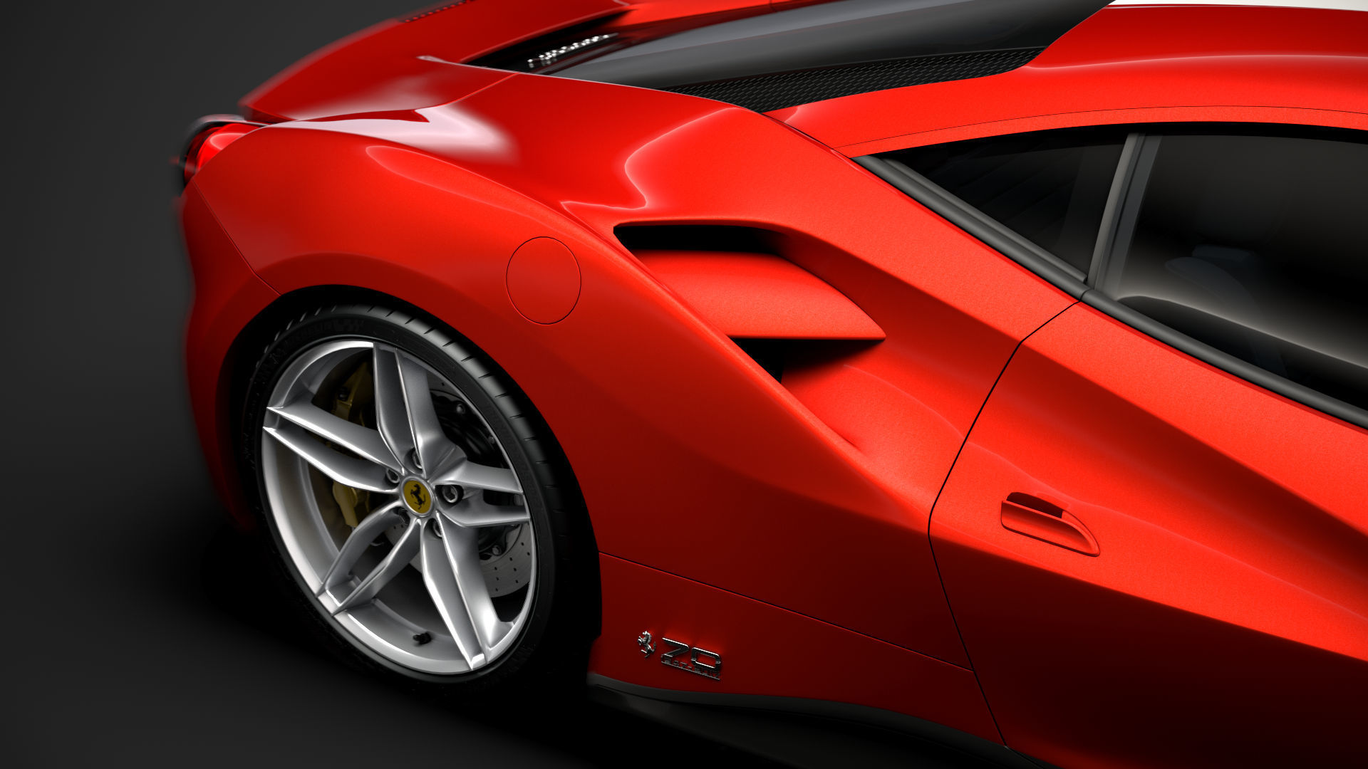 Ferrari 488 GTB The Schumacher 2018 3D model_11