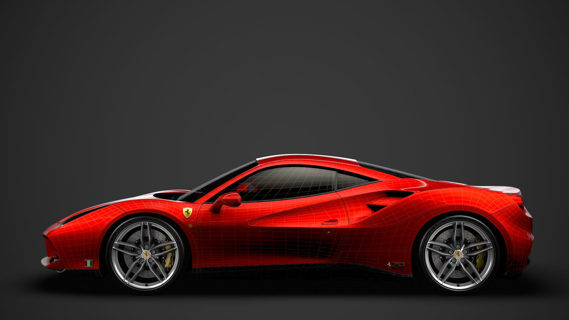 Ferrari 488 GTB The Schumacher 2018 3D model_33