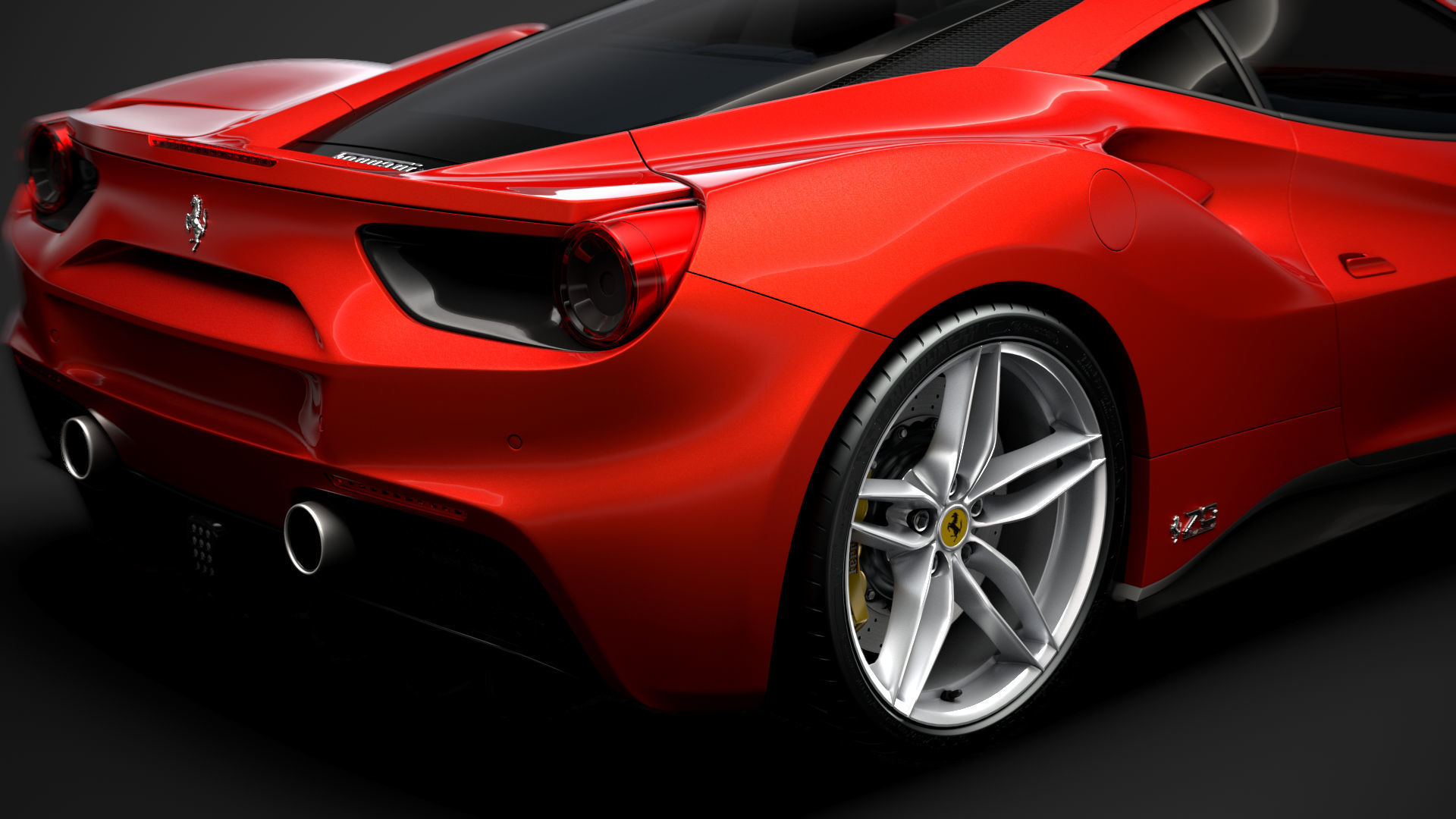 Ferrari 488 GTB The Schumacher 2018 3D model_10