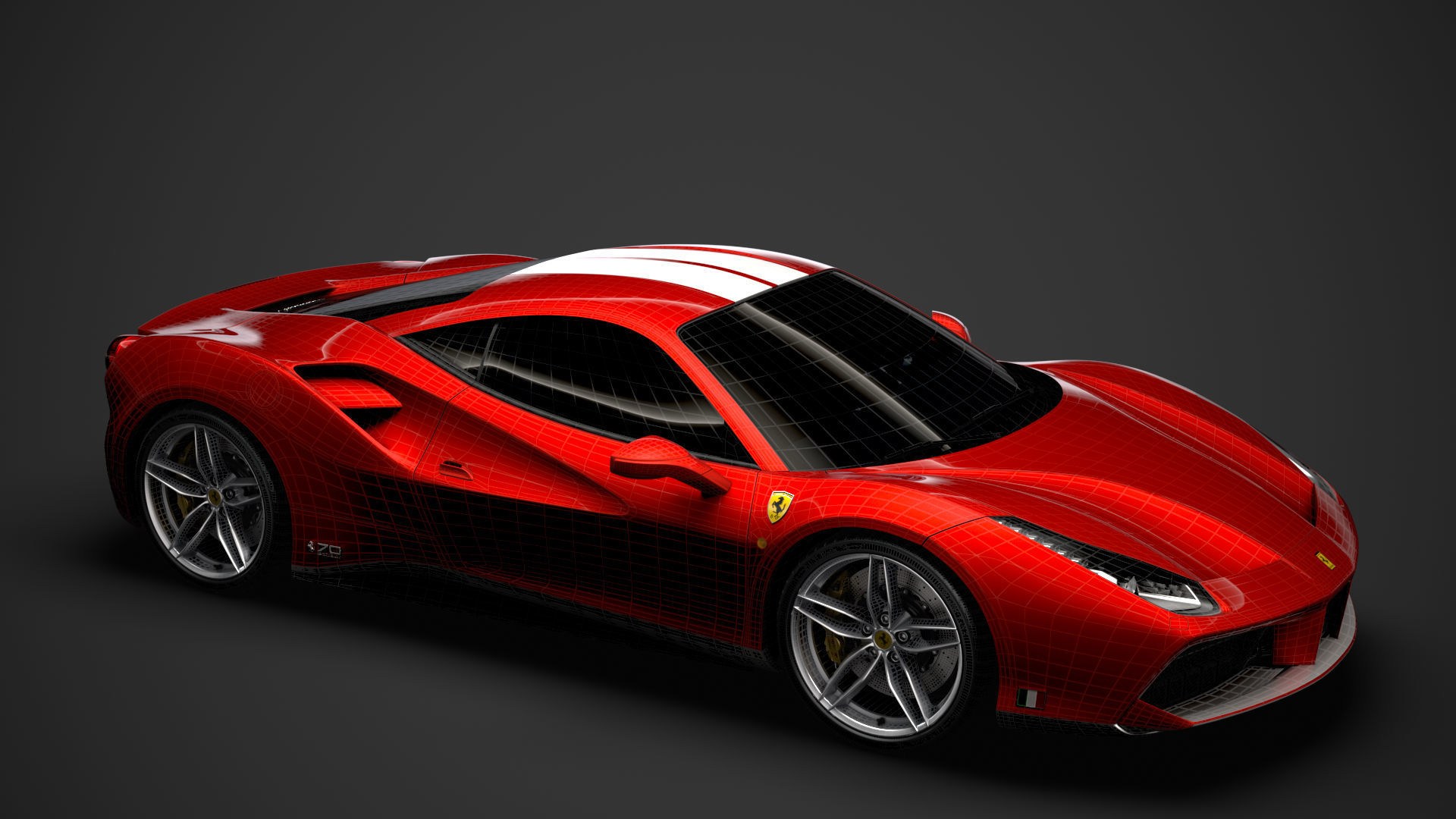 Ferrari 488 GTB The Schumacher 2018 3D model_40