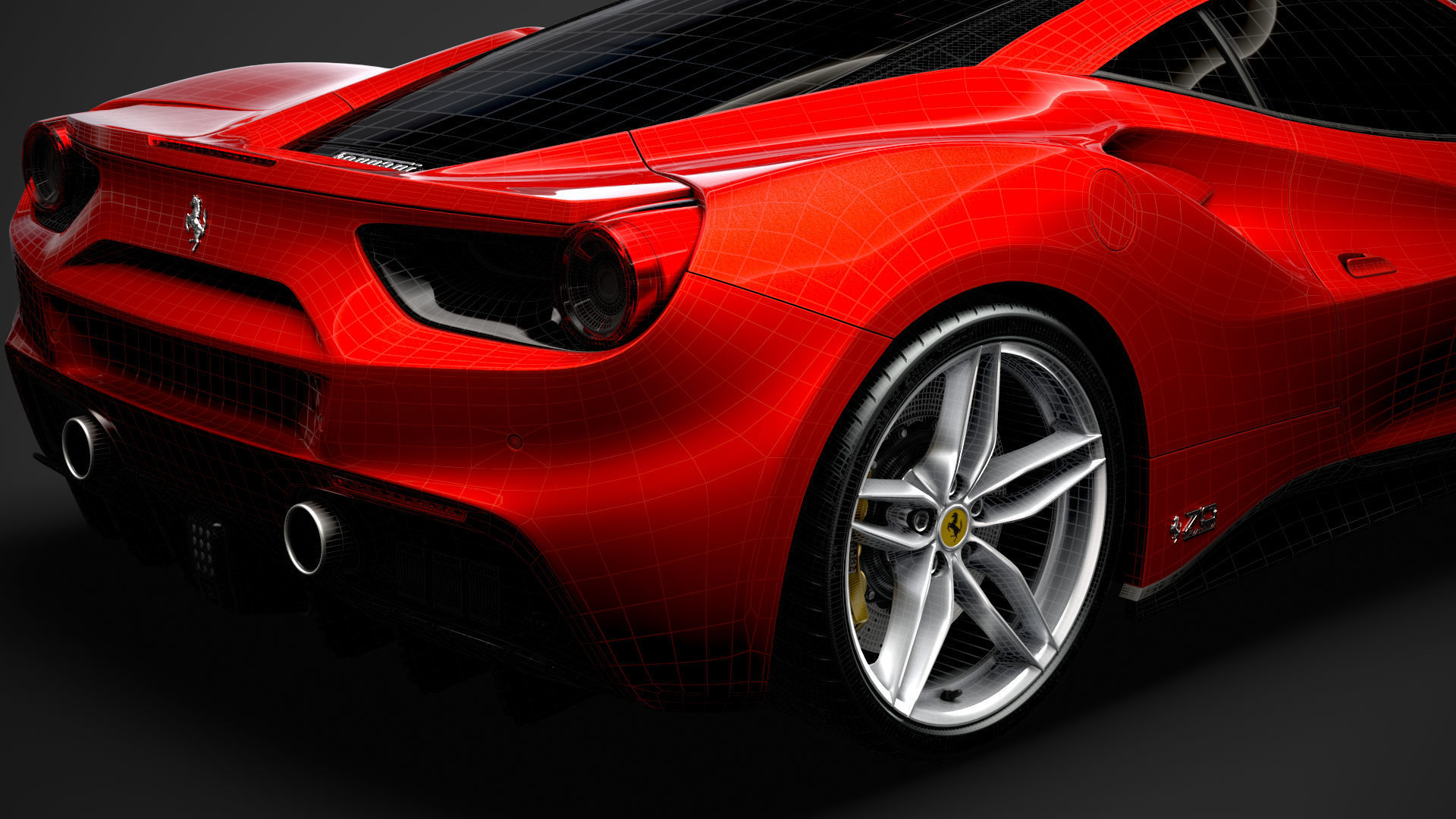 Ferrari 488 GTB The Schumacher 2018 3D model_38