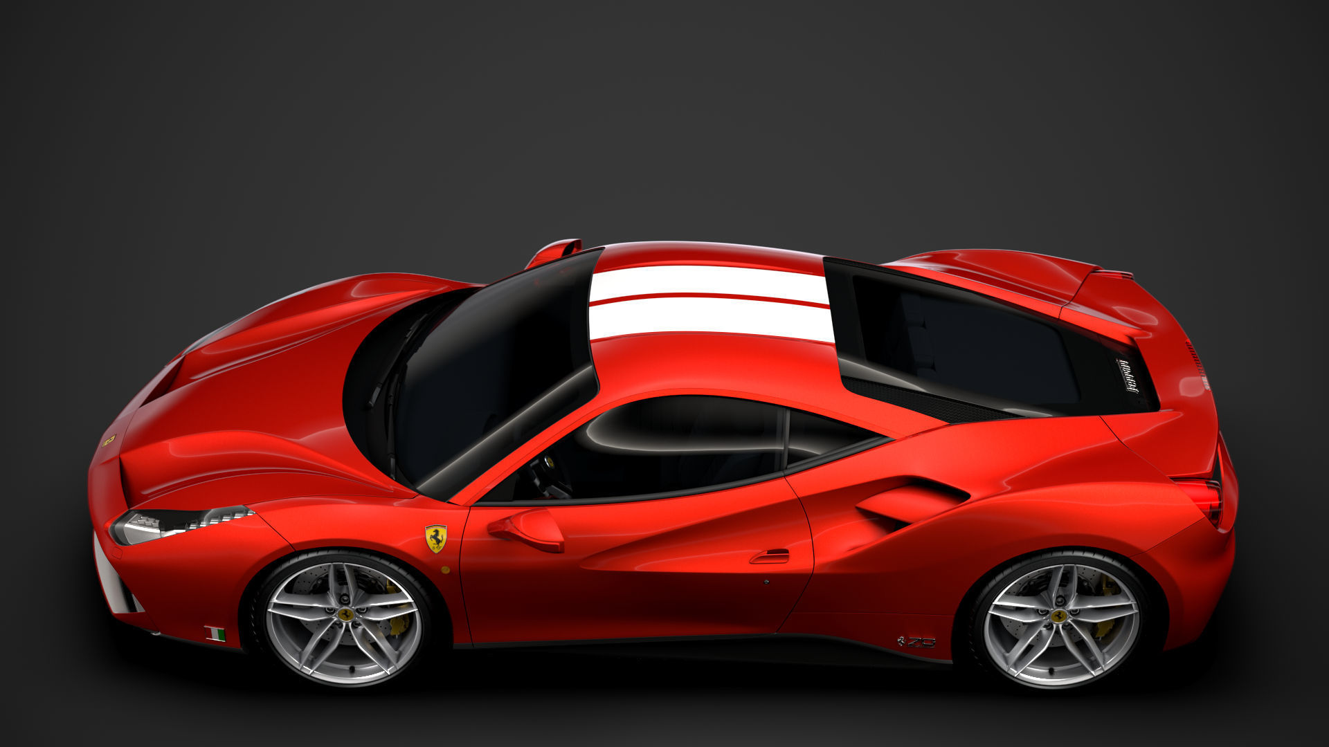Ferrari 488 GTB The Schumacher 2018 3D model_4