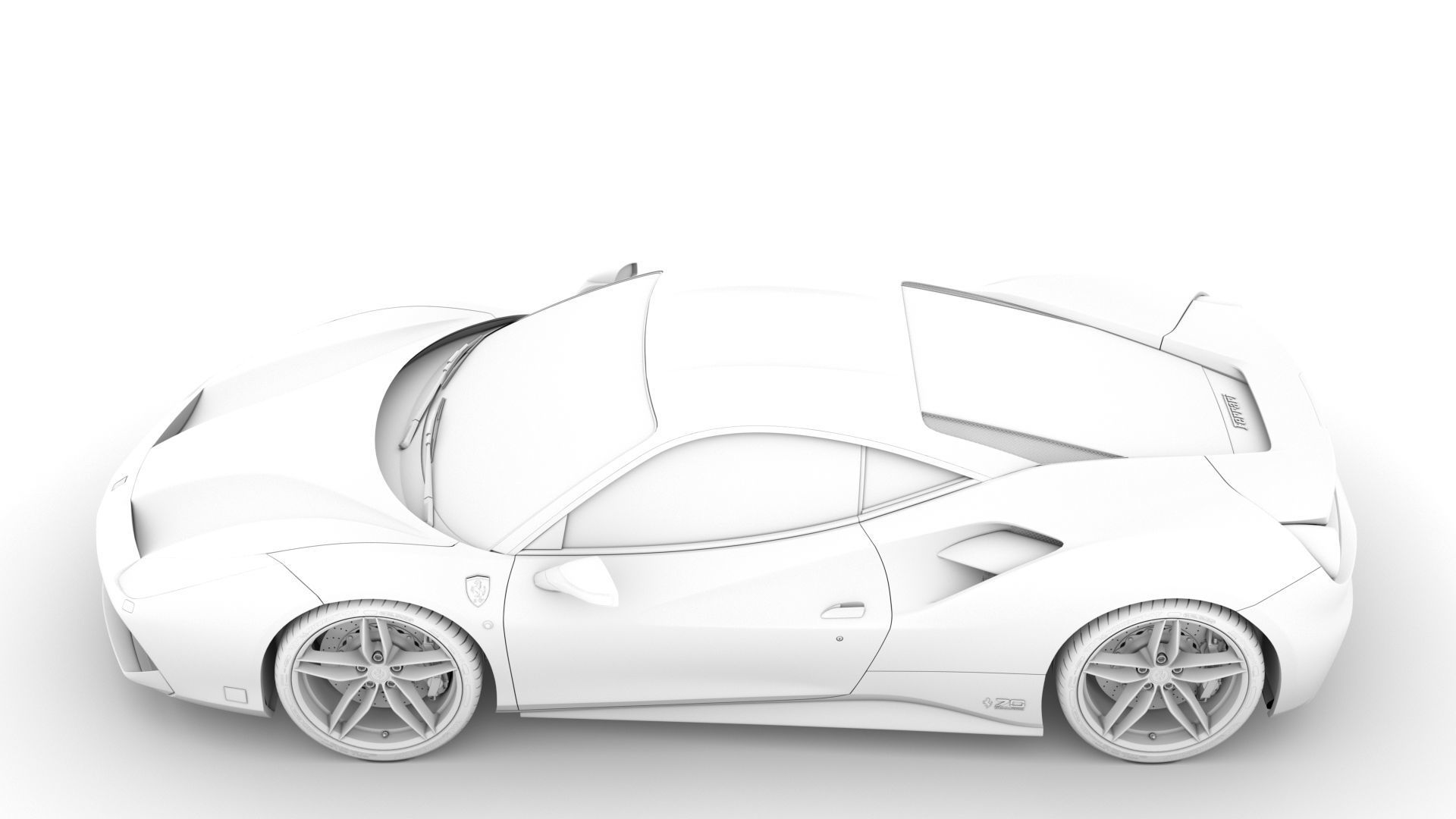 Ferrari 488 GTB The Schumacher 2018 3D model_18