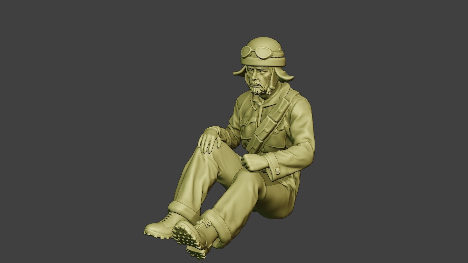 Italian Tank Crew Unit ww2 Sit3 ITCU1 3D print model_2