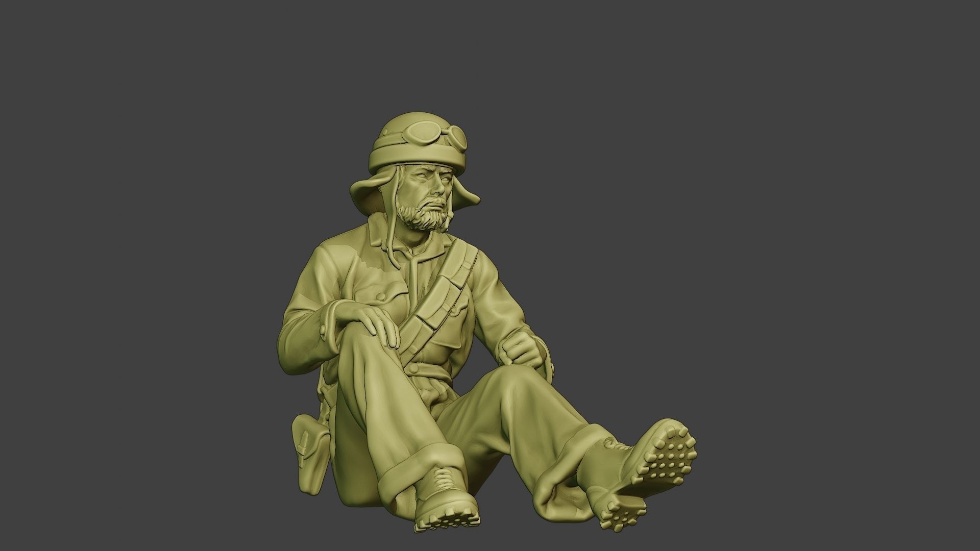 Italian Tank Crew Unit ww2 Sit3 ITCU1 3D print model_13