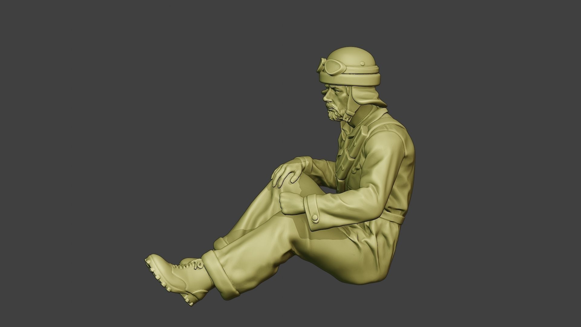 Italian Tank Crew Unit ww2 Sit3 ITCU1 3D print model_3