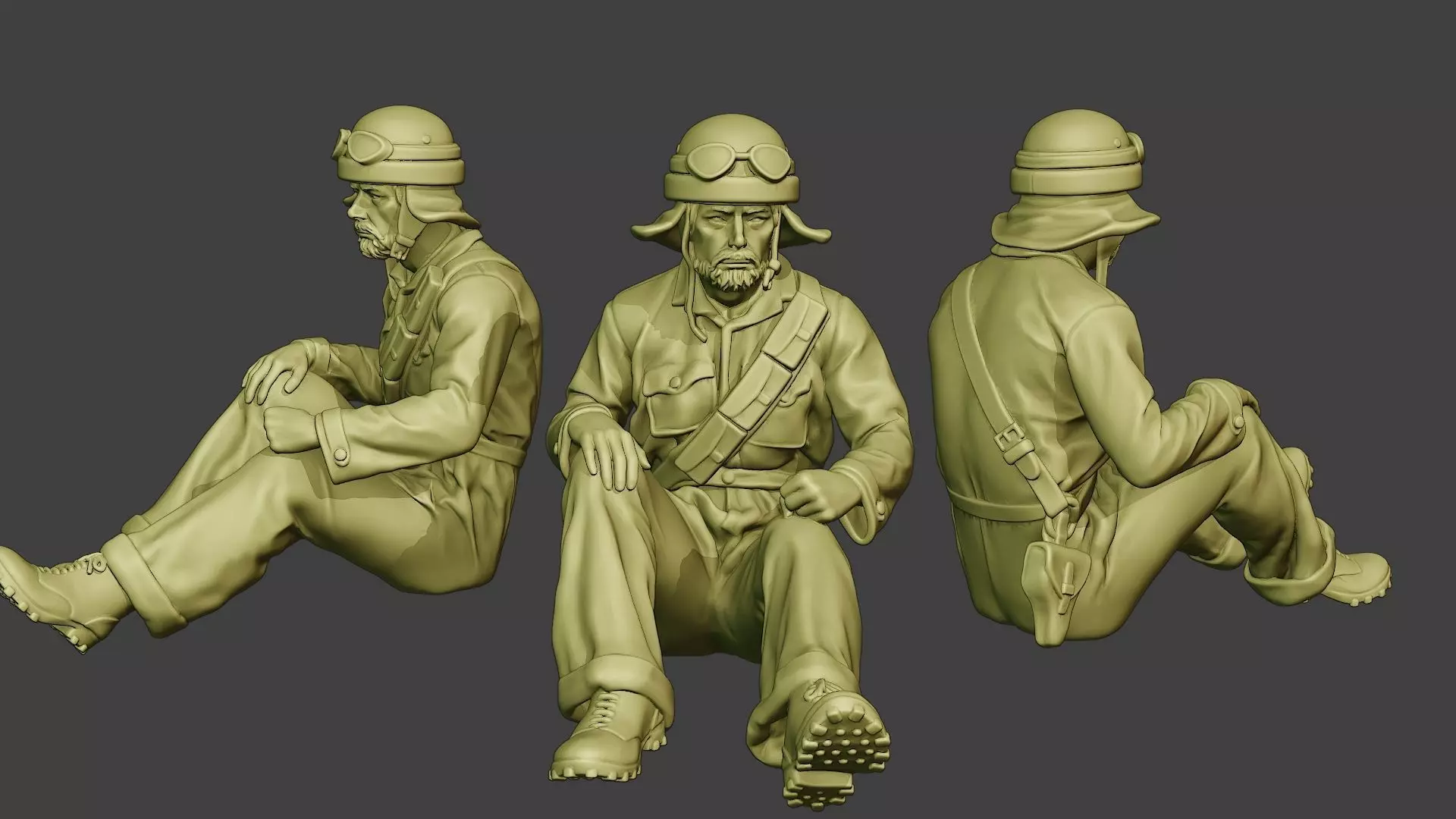 Italian Tank Crew Unit ww2 Sit3 ITCU1 3D print model_0