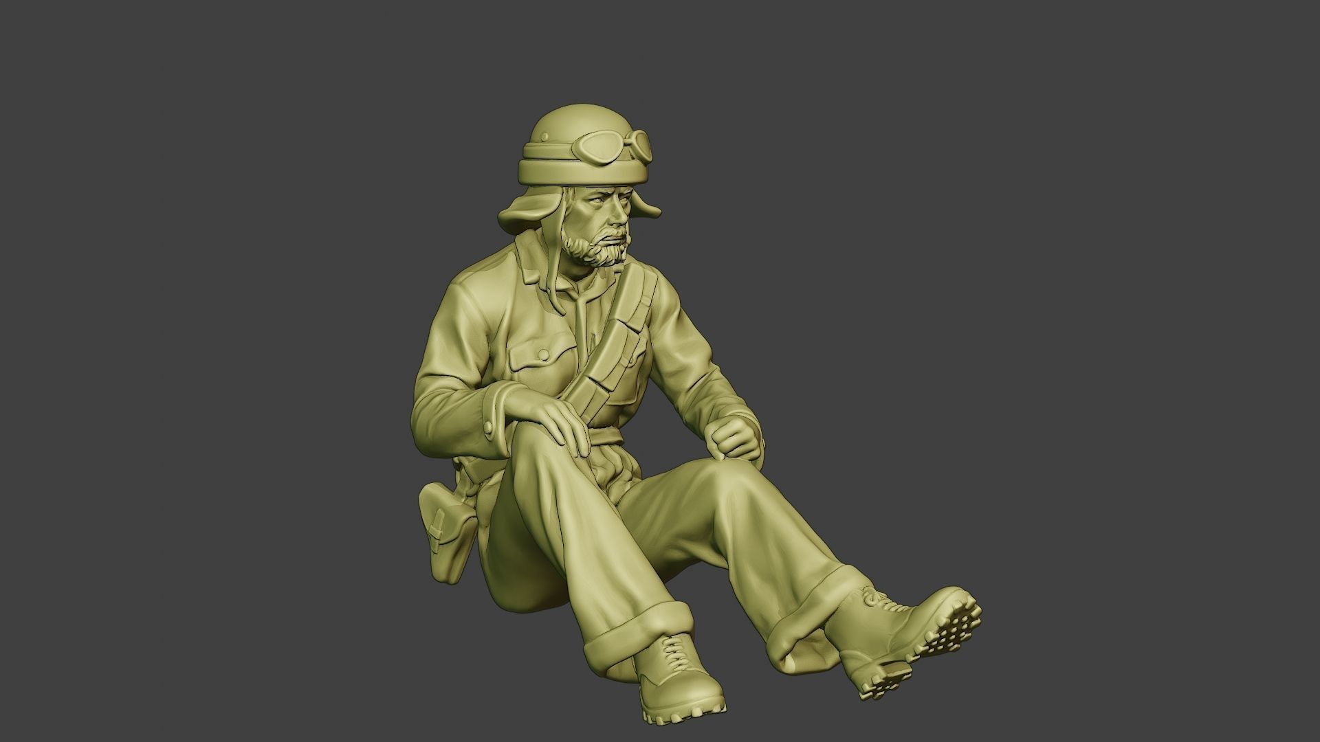 Italian Tank Crew Unit ww2 Sit3 ITCU1 3D print model_10