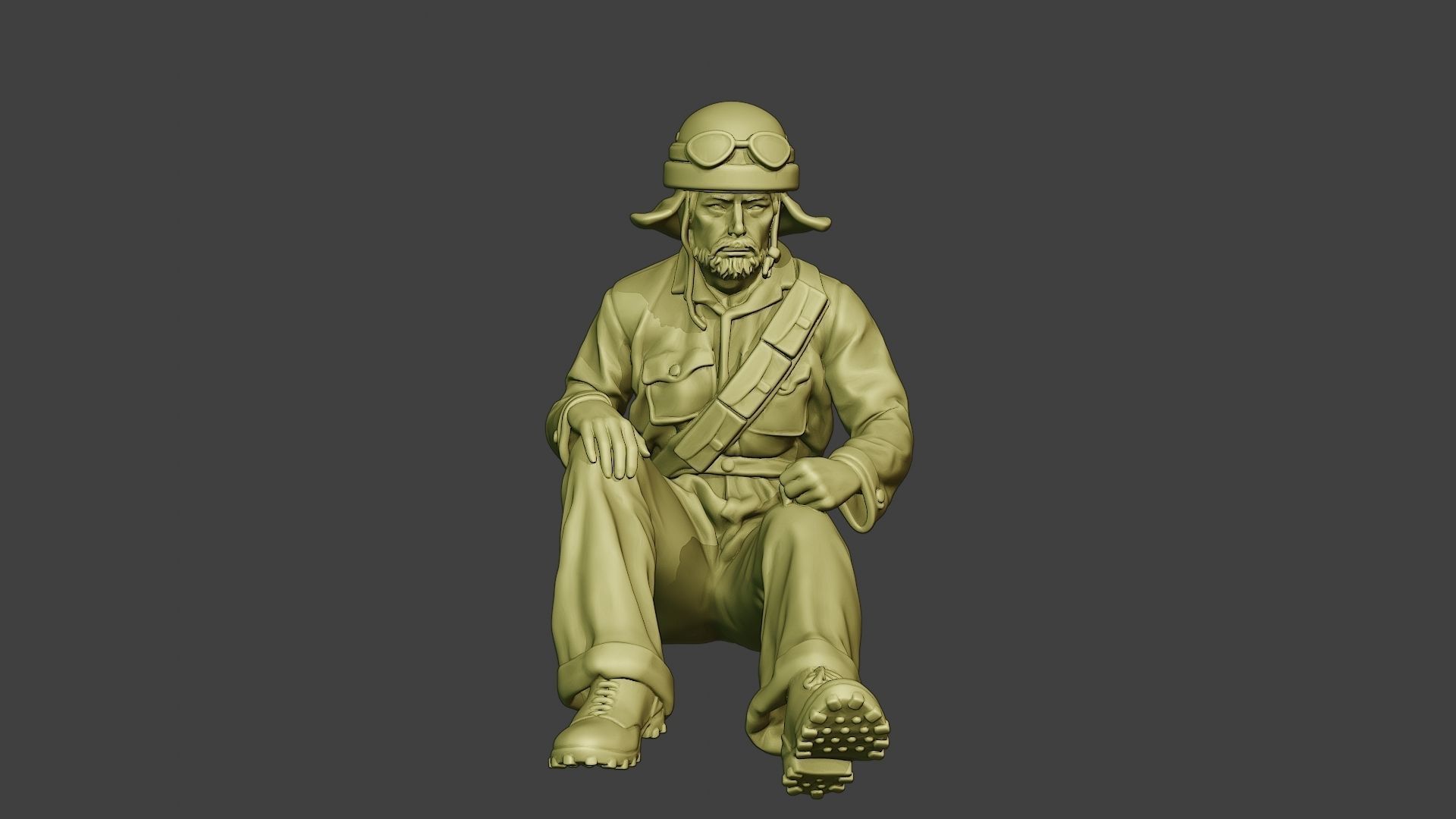 Italian Tank Crew Unit ww2 Sit3 ITCU1 3D print model_11