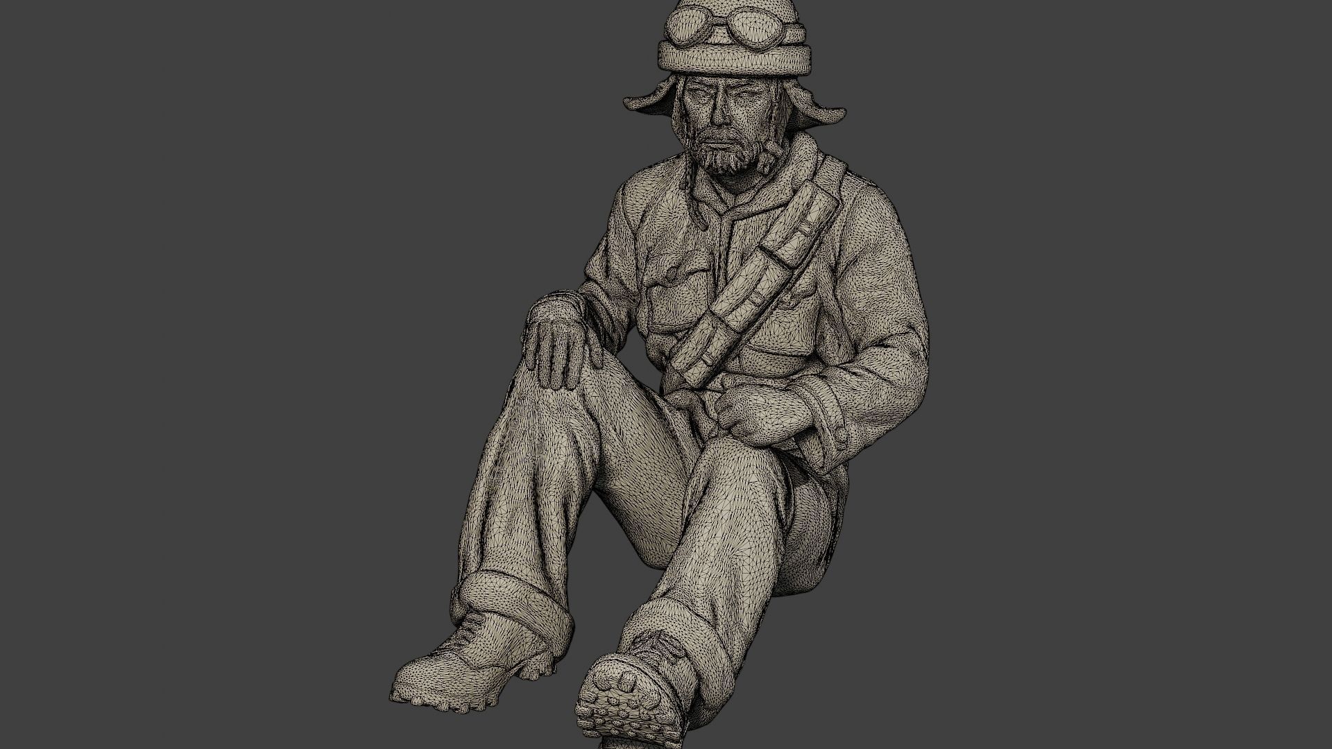 Italian Tank Crew Unit ww2 Sit3 ITCU1 3D print model_12