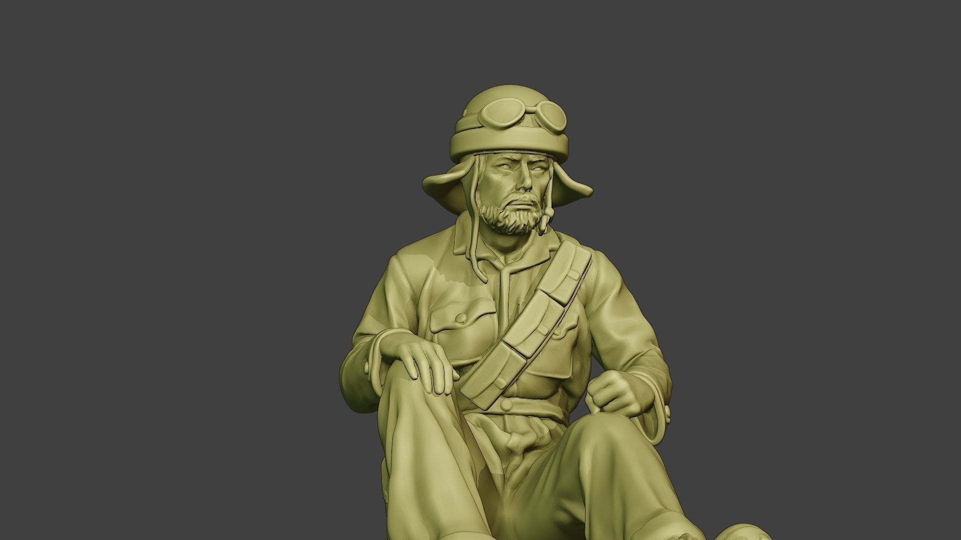 Italian Tank Crew Unit ww2 Sit3 ITCU1 3D print model_28