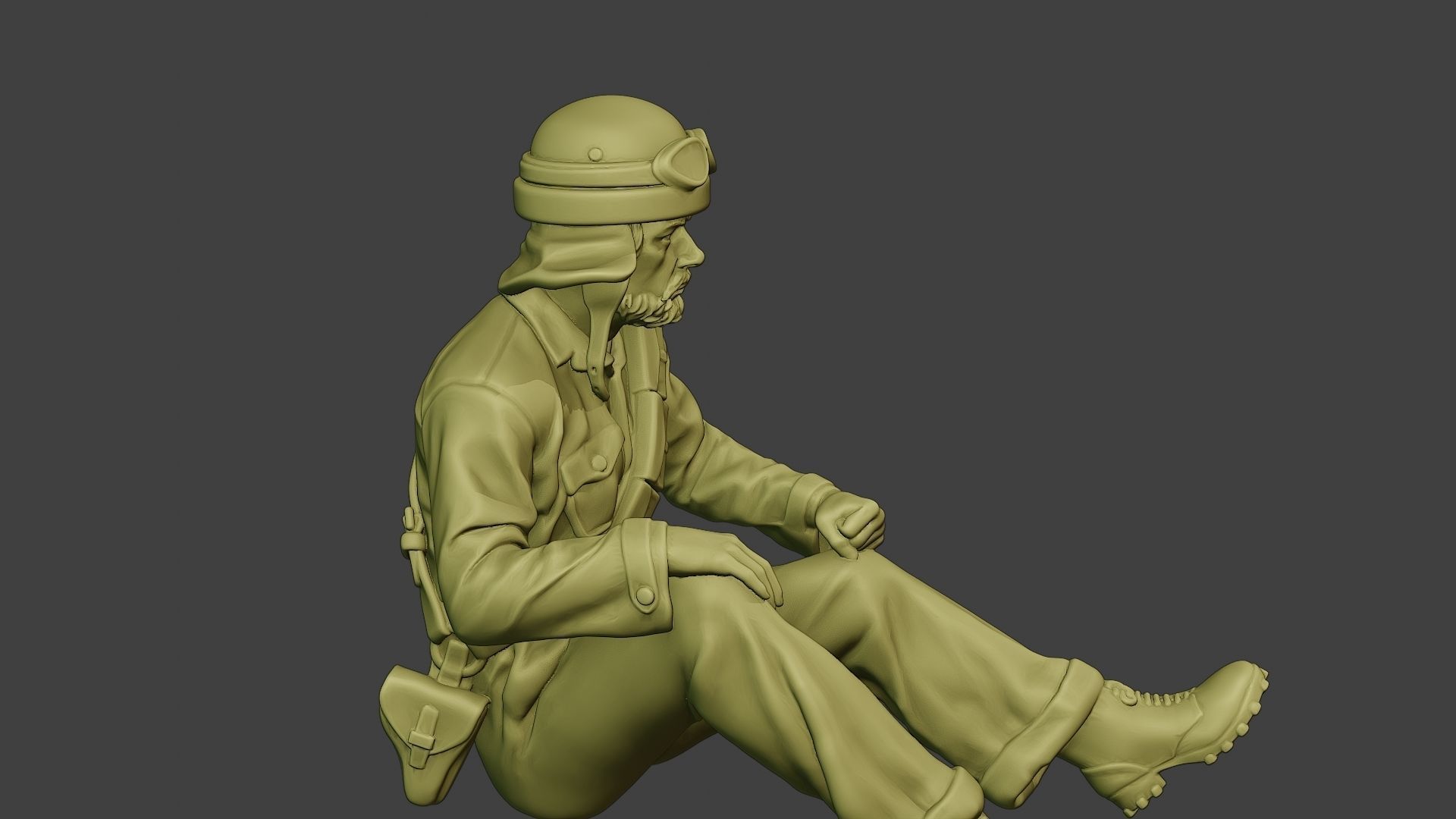 Italian Tank Crew Unit ww2 Sit3 ITCU1 3D print model_30
