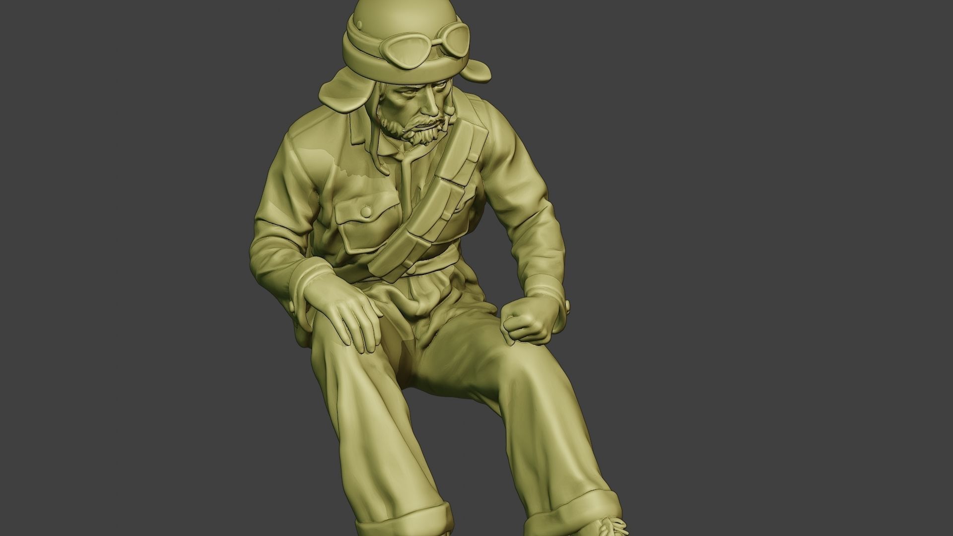 Italian Tank Crew Unit ww2 Sit3 ITCU1 3D print model_19