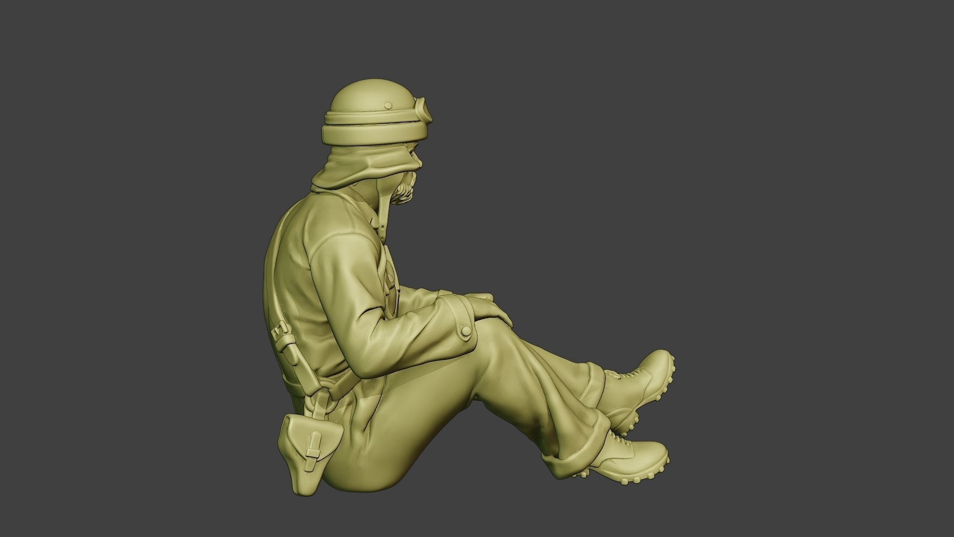 Italian Tank Crew Unit ww2 Sit3 ITCU1 3D print model_8