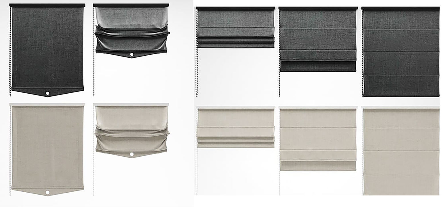 Modern Curtain 3D model_1