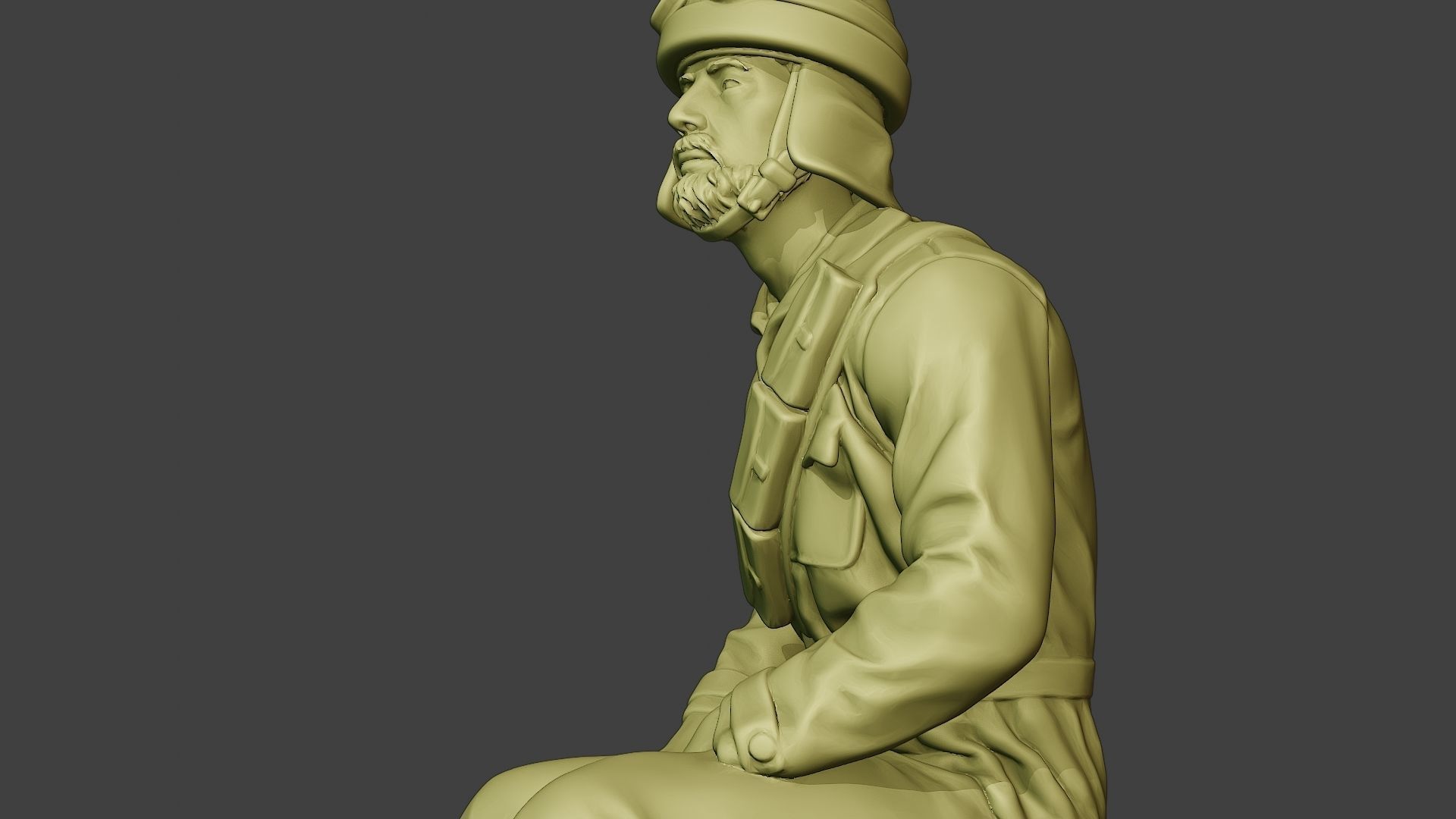 Italian Tank Crew Unit ww2 Sit4 ITCU1 3D print model_17