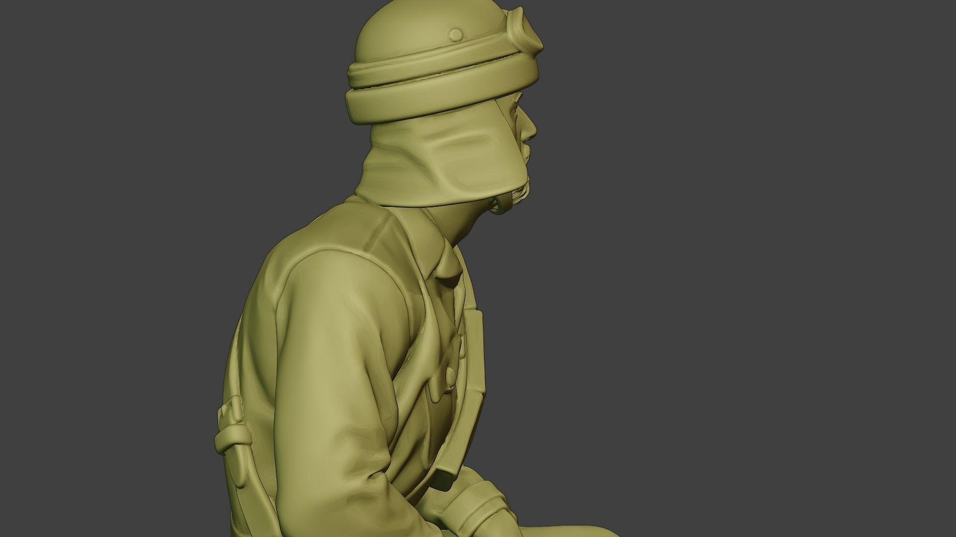 Italian Tank Crew Unit ww2 Sit4 ITCU1 3D print model_20