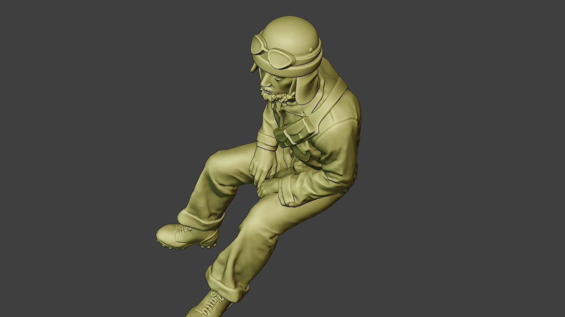 Italian Tank Crew Unit ww2 Sit4 ITCU1 3D print model_15