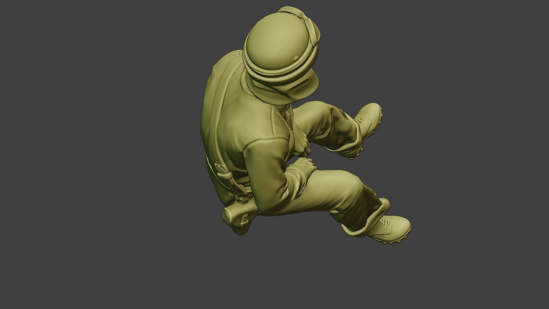 Italian Tank Crew Unit ww2 Sit4 ITCU1 3D print model_23