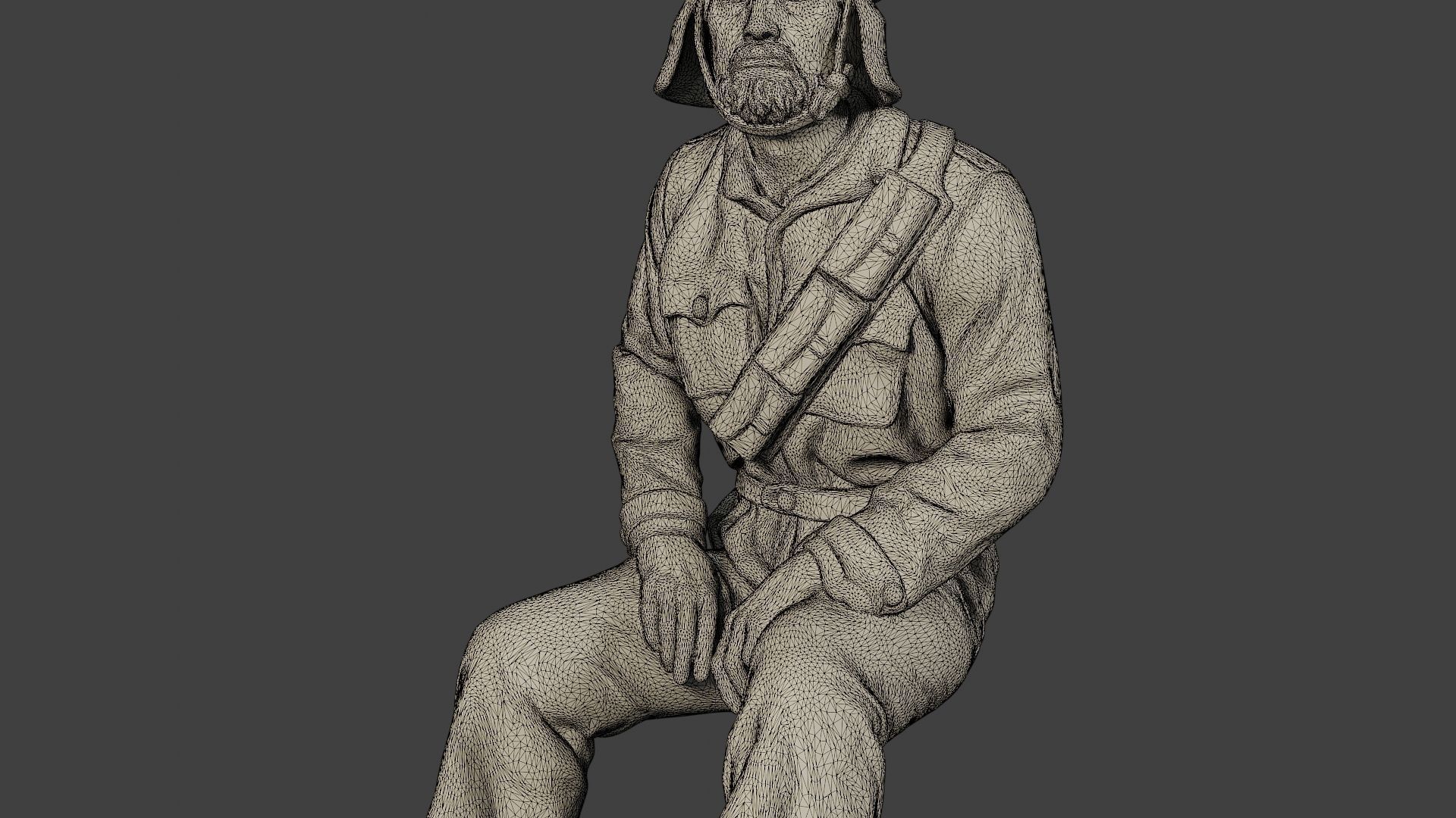 Italian Tank Crew Unit ww2 Sit4 ITCU1 3D print model_12