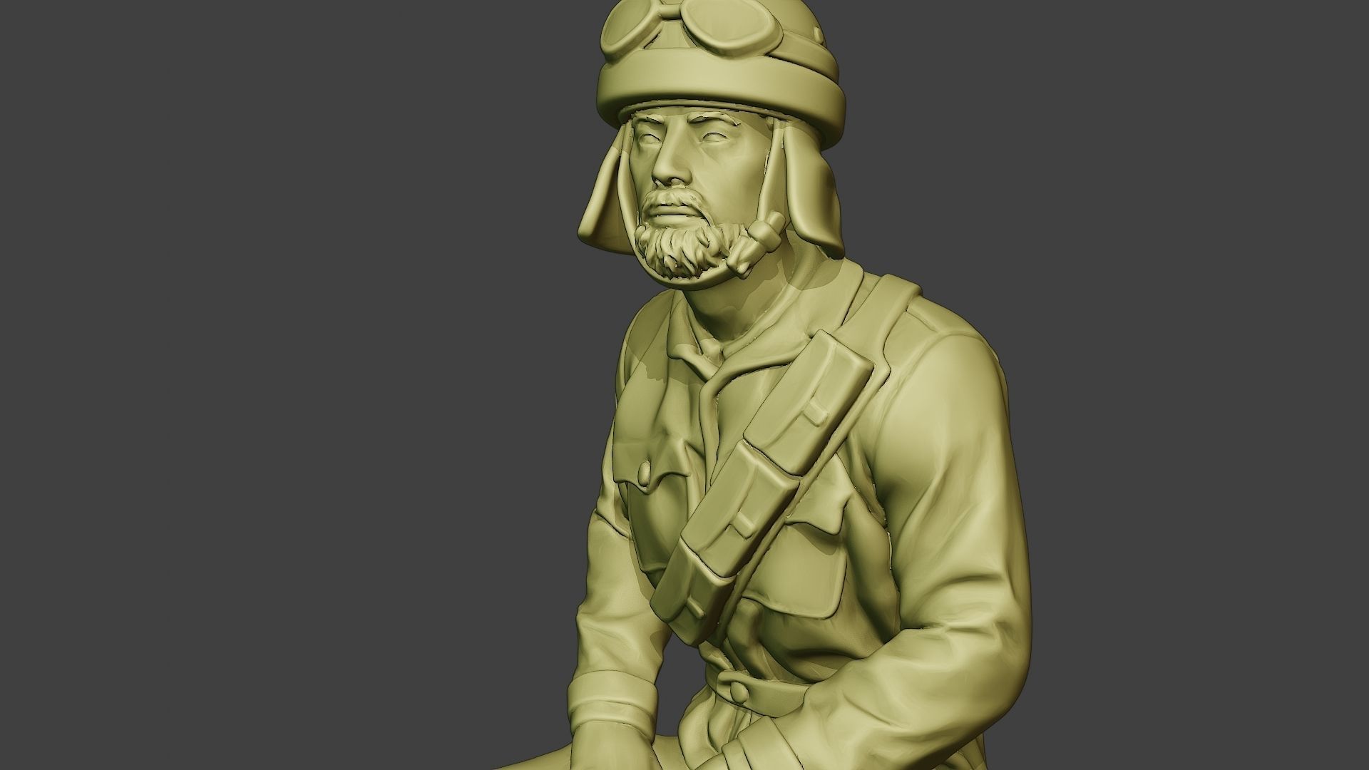 Italian Tank Crew Unit ww2 Sit4 ITCU1 3D print model_18