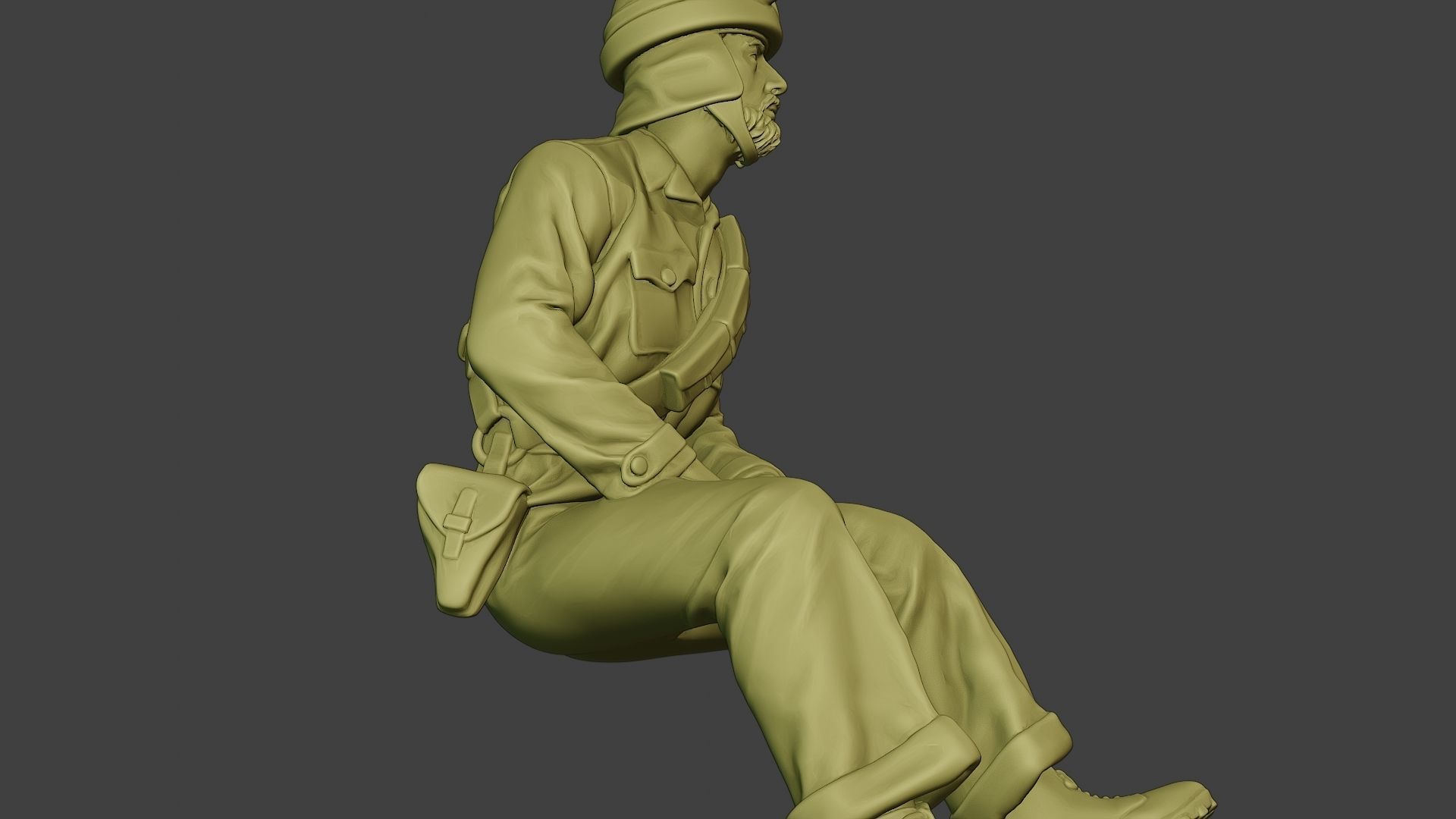 Italian Tank Crew Unit ww2 Sit4 ITCU1 3D print model_29