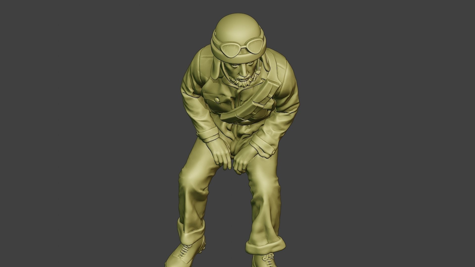 Italian Tank Crew Unit ww2 Sit4 ITCU1 3D print model_14