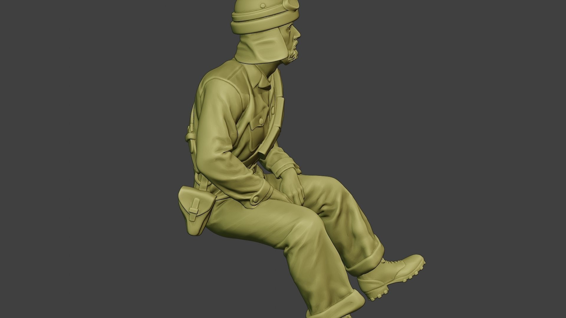 Italian Tank Crew Unit ww2 Sit4 ITCU1 3D print model_30