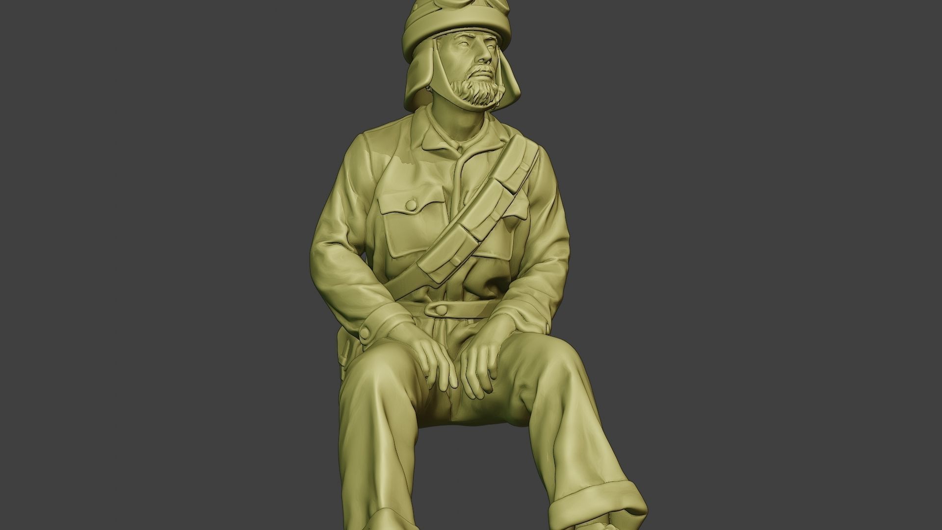 Italian Tank Crew Unit ww2 Sit4 ITCU1 3D print model_28