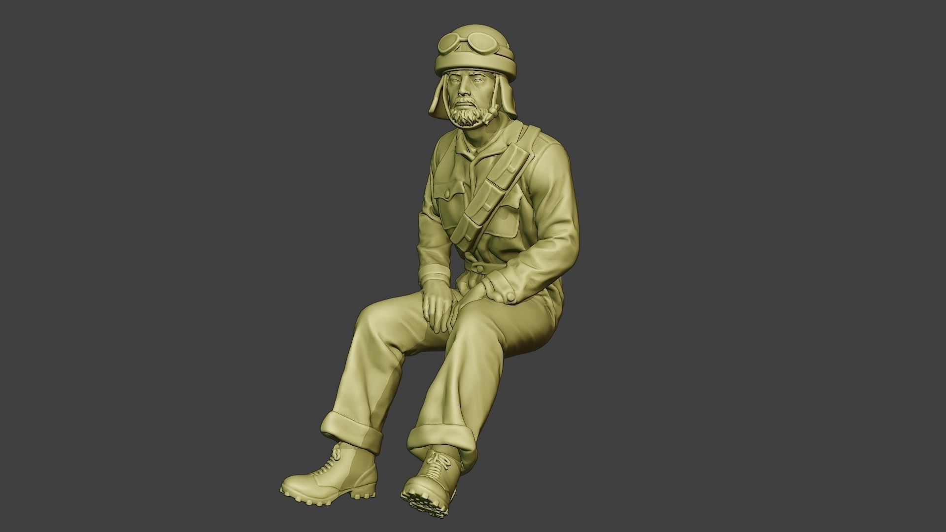 Italian Tank Crew Unit ww2 Sit4 ITCU1 3D print model_2