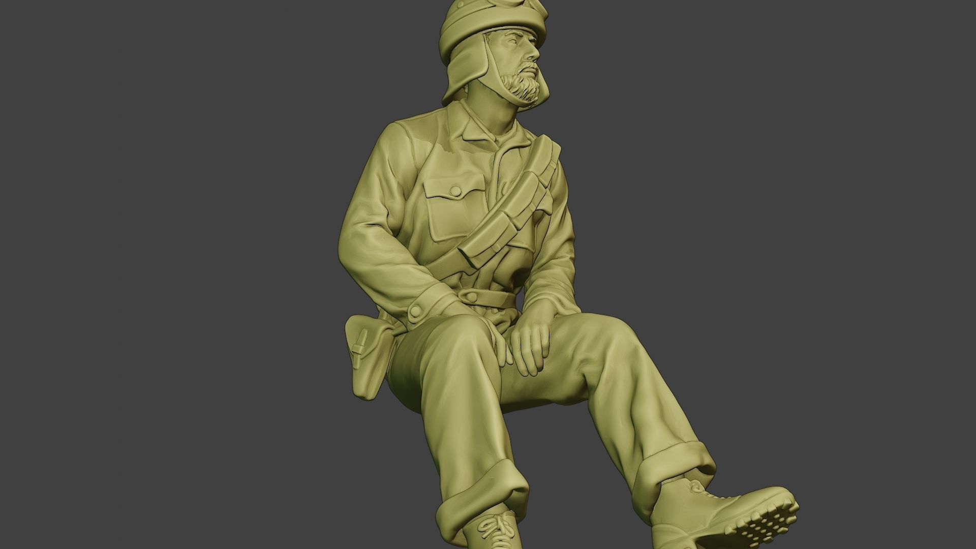 Italian Tank Crew Unit ww2 Sit4 ITCU1 3D print model_13