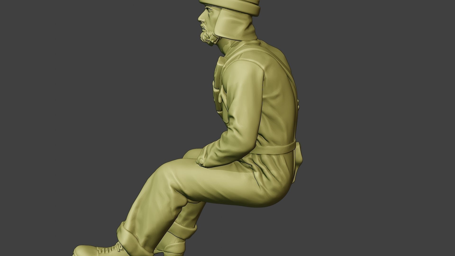 Italian Tank Crew Unit ww2 Sit4 ITCU1 3D print model_26