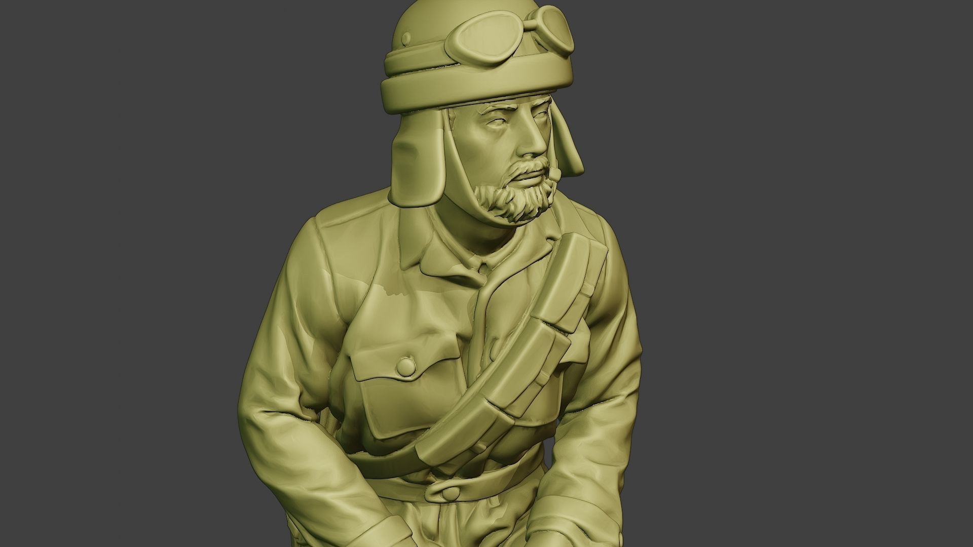 Italian Tank Crew Unit ww2 Sit4 ITCU1 3D print model_19