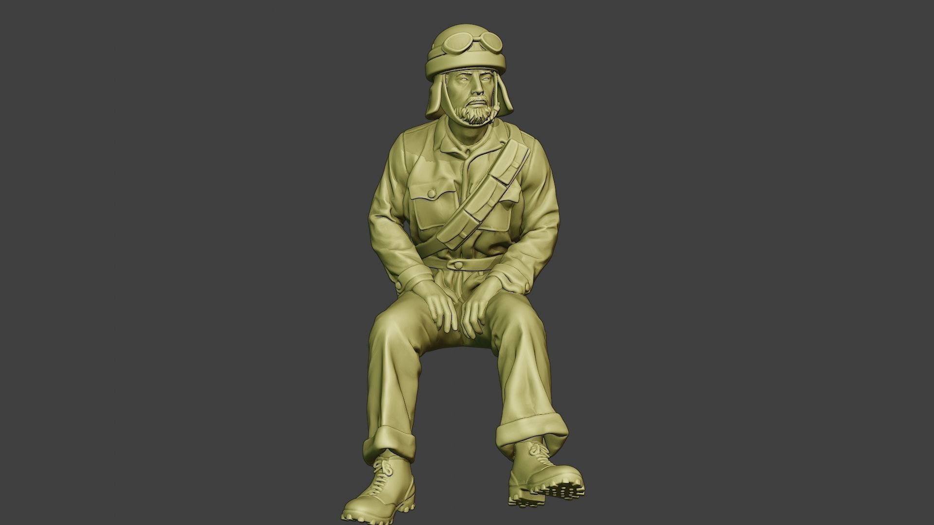 Italian Tank Crew Unit ww2 Sit4 ITCU1 3D print model_1