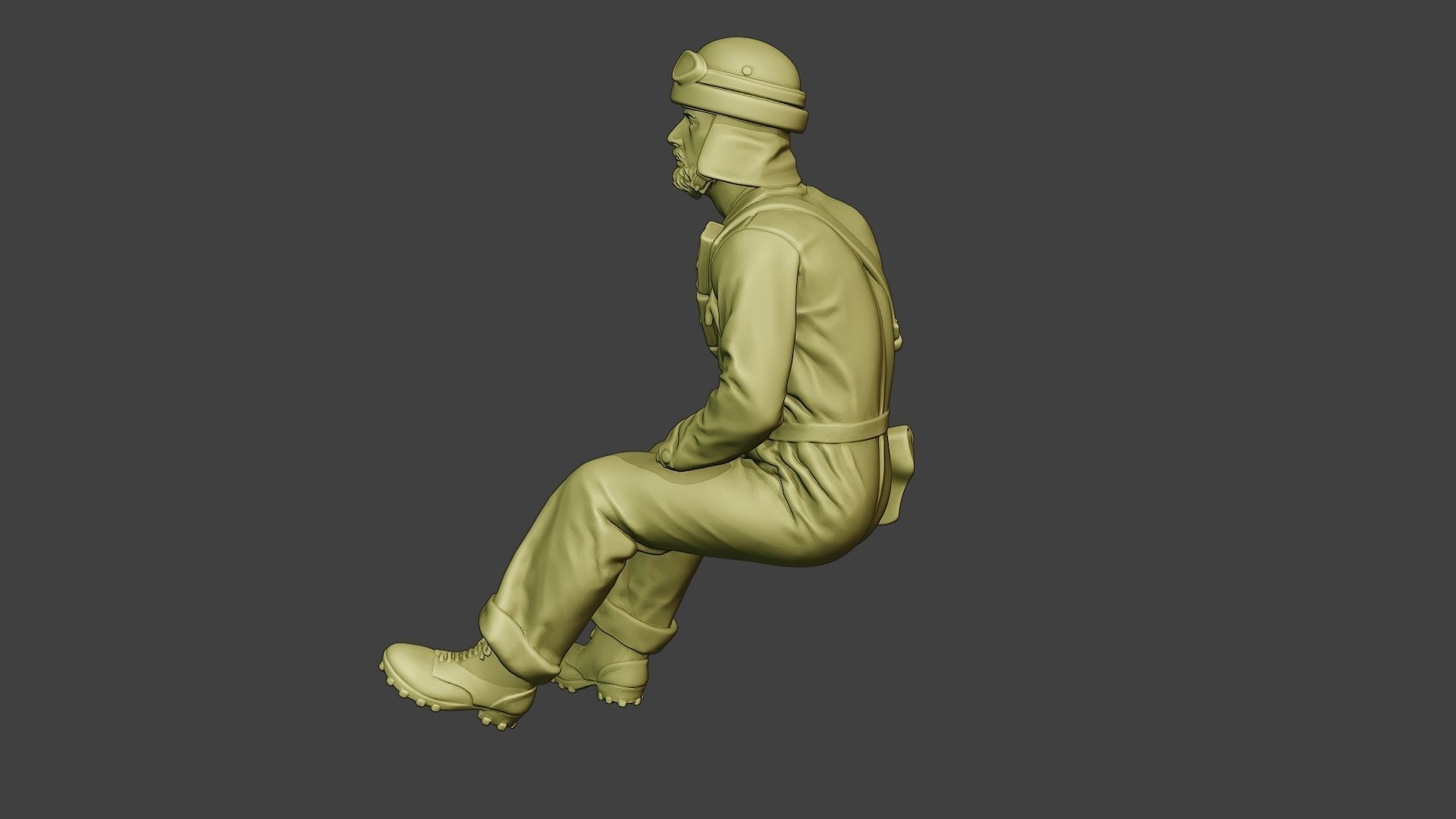 Italian Tank Crew Unit ww2 Sit4 ITCU1 3D print model_4