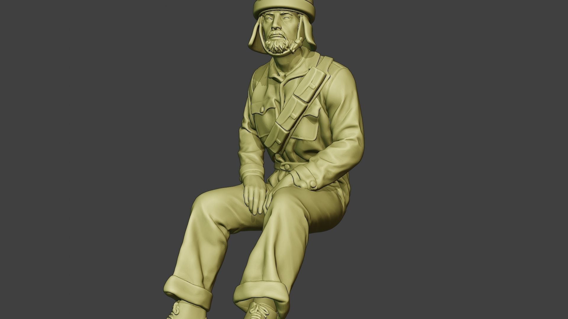 Italian Tank Crew Unit ww2 Sit4 ITCU1 3D print model_27