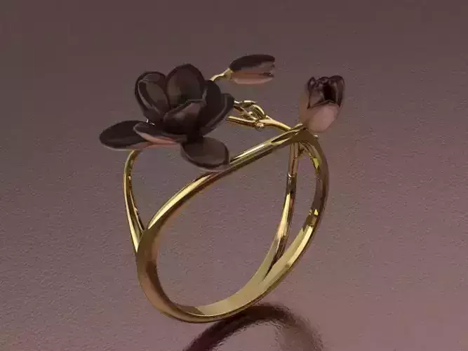 spring flower ring--orginal design