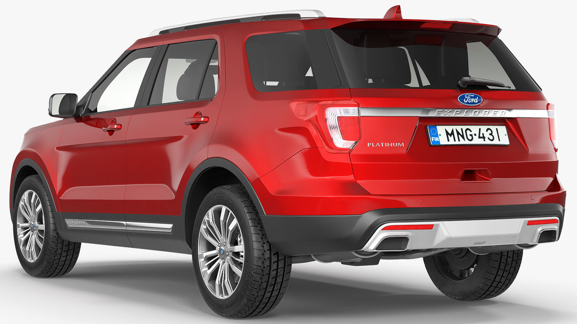 Ford Explorer 2016 SUV Simple Interior 3D model_5