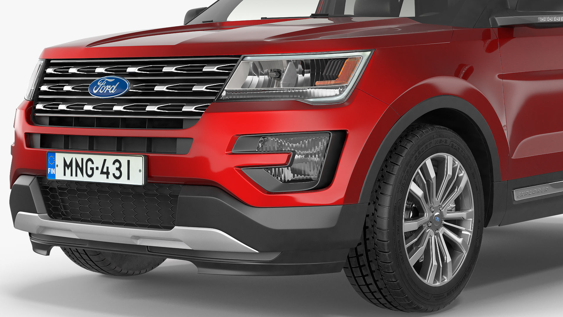 Ford Explorer 2016 SUV Simple Interior 3D model_15
