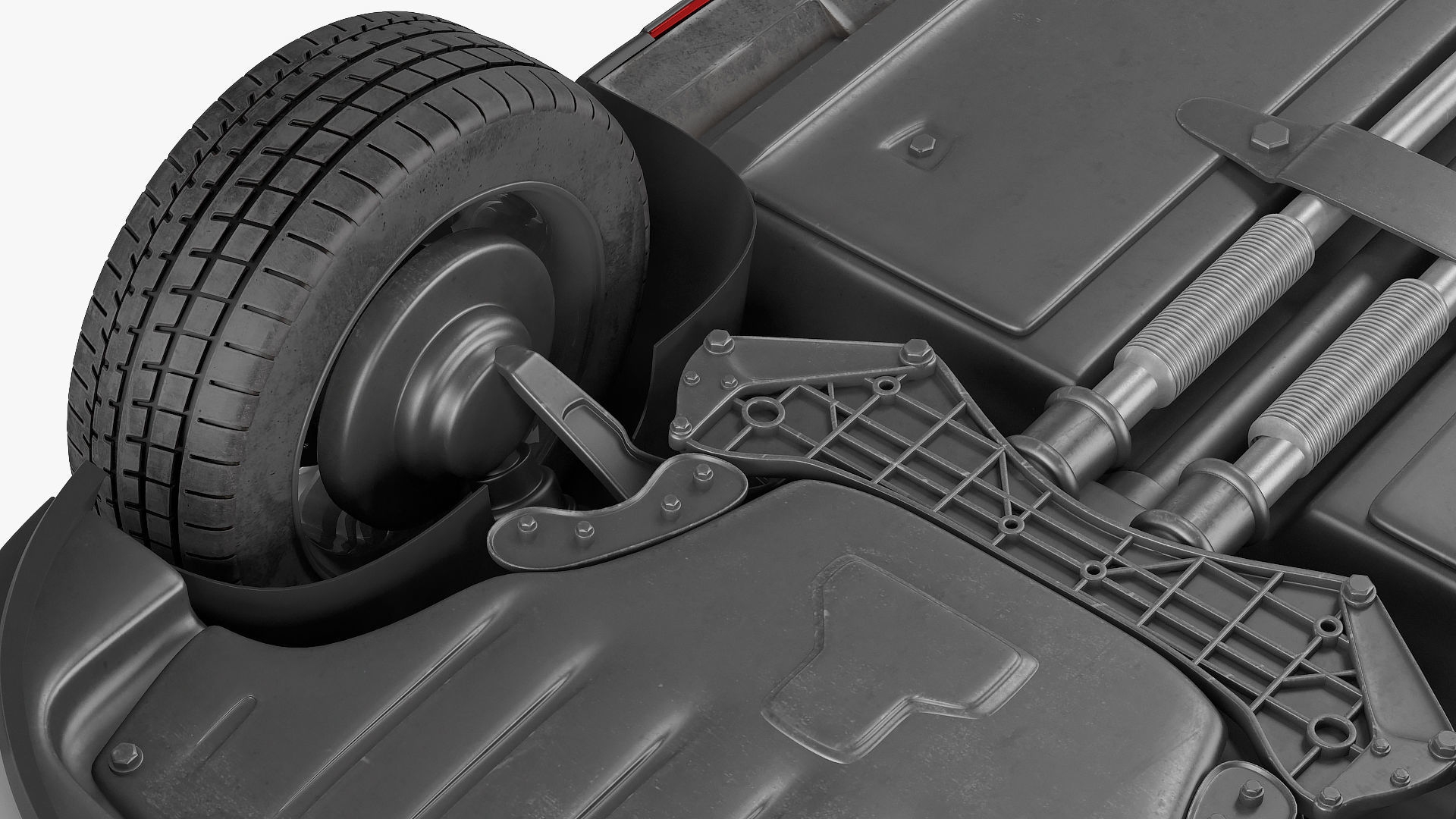 Ford Explorer 2016 SUV Simple Interior 3D model_12