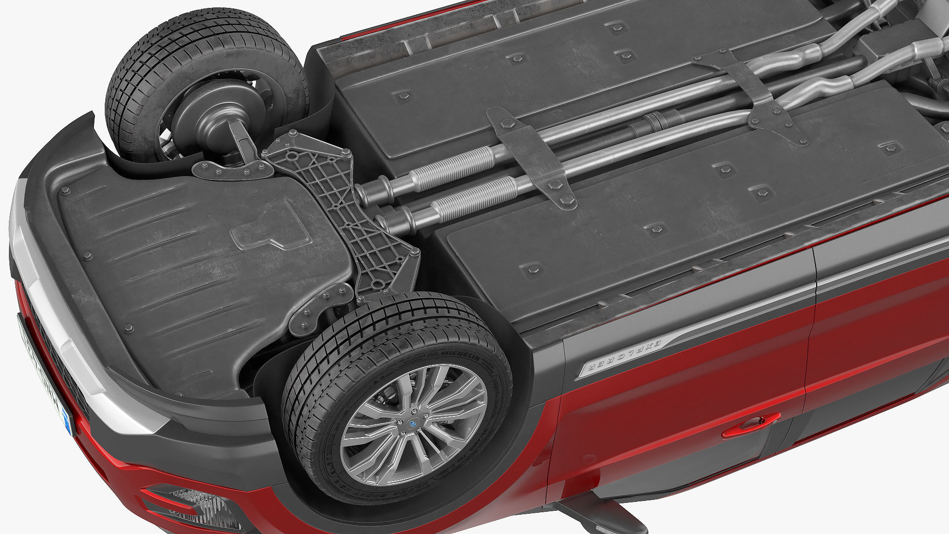 Ford Explorer 2016 SUV Simple Interior 3D model_10