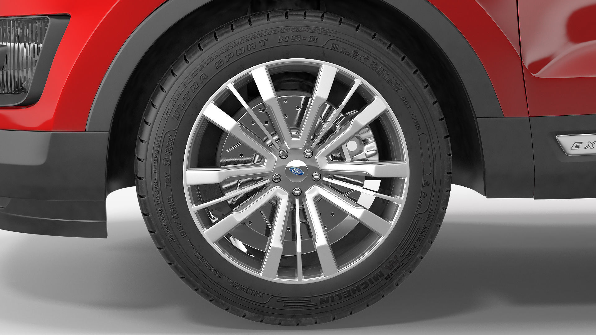 Ford Explorer 2016 SUV Simple Interior 3D model_17