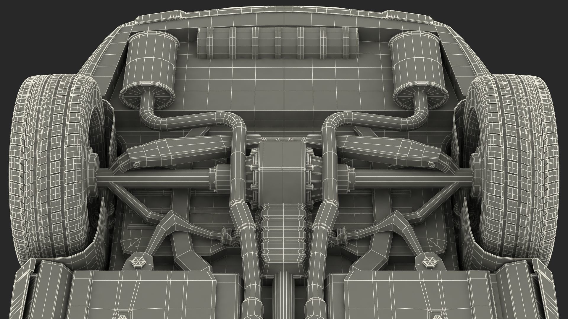 Ford Explorer 2016 SUV Simple Interior 3D model_34